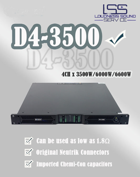 Finale di potenza D4-3500 4 ch