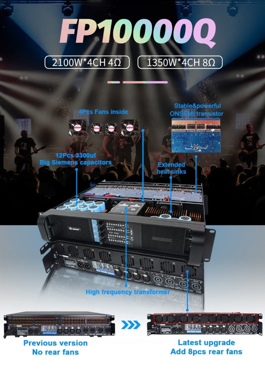 Amplificatore finale di Potenza serie- Fp 10000q NUOVA VERSIONE