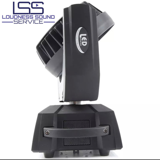 Testa mobile Led Wash con Zoom coppia con case