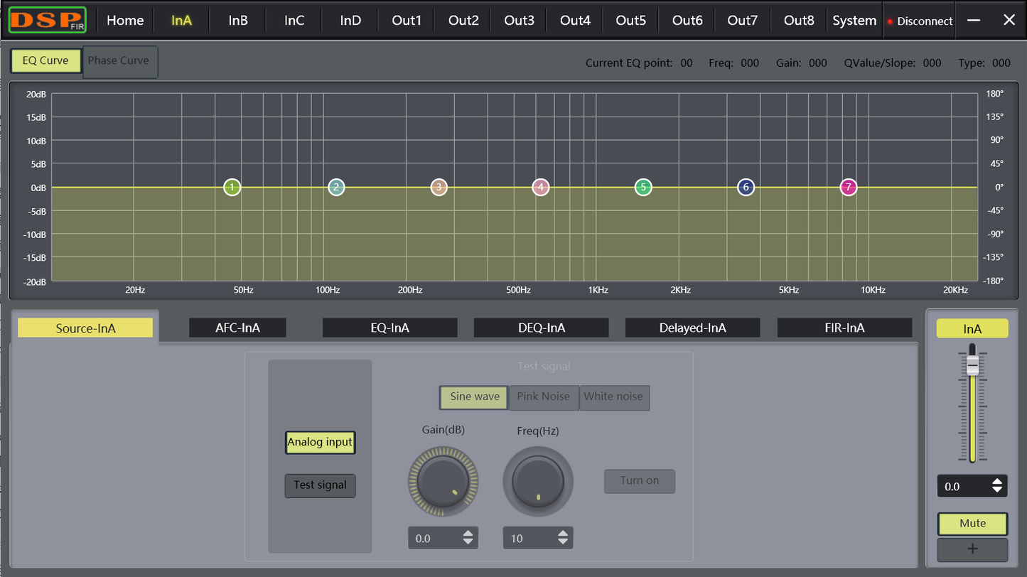 Processore Audio  Digitale LA48 4in8out con filtri FIR