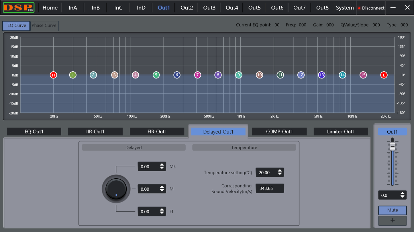 Processore Audio  Digitale LA48 4in8out con filtri FIR