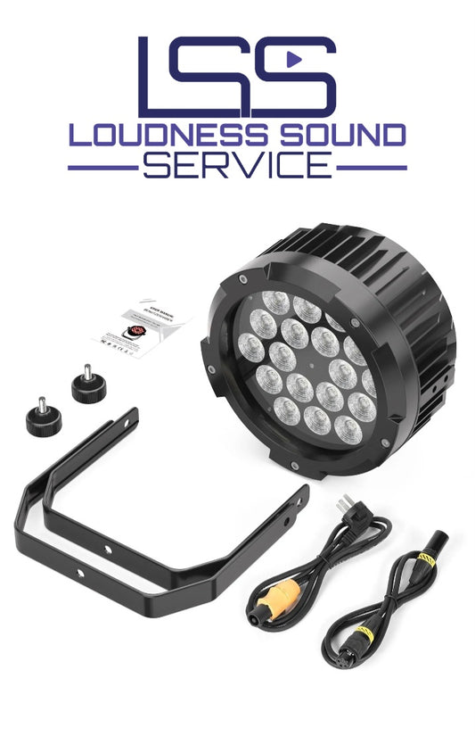 Par led IP67 6in1 Waterproof 6Pcs + Flight Case