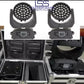 Testa mobile Led Wash con Zoom coppia con case